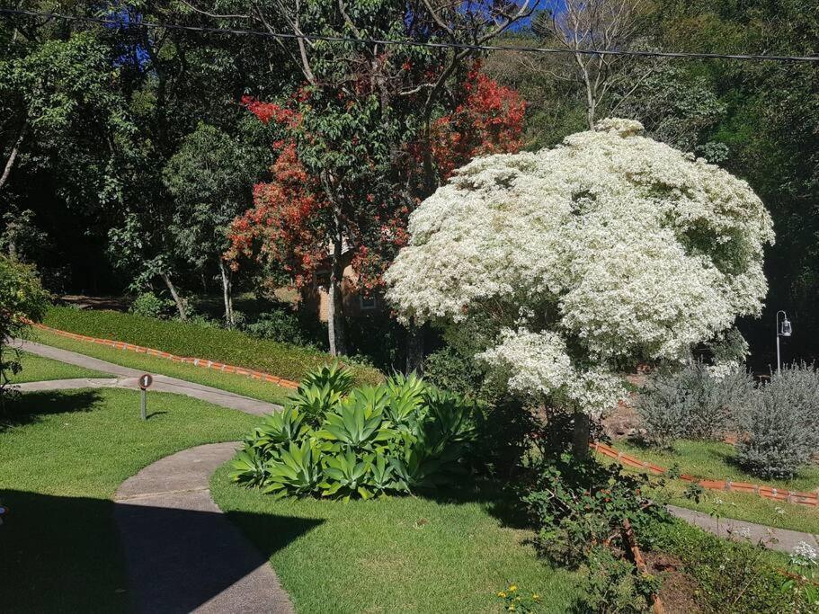 Recanto Dos Beija Flores, Chale Lantana B Monte Alegre do Sul Bagian luar foto